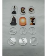(6) Board Game Acrylic Tokens Sword Ring Goblet Horn 1&quot; - $205.56 MXN