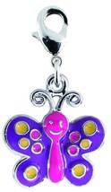 Charmtastic Metal Clip-On Charms 1/Pkg-Butterfly - £1.89 GBP