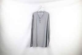 Duluth Trading Co Mens Size XL Blank Stretch Long Sleeve Henley T-Shirt Gray - £19.69 GBP