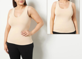 Girl With Curves Knit Essential Reversible Cami- SAND, Size SMALL - £14.69 GBP