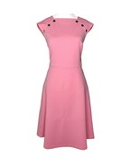 NWT Tommy Hilfiger Size 10 Pink Short Cap Sleeve Scuba Nautical Midi Dress - £49.64 GBP