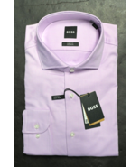 HUGO BOSS Herren Max Einfach Eisen Sharp Passform Stretch Baumwollkleid ... - $64.14