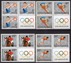 ZAYIX Yugoslavia 1680-1683 MNH Olympics Games Sports Horses 100323S134 - £8.79 GBP