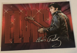 Elvis Presley Postcard Elvis Spelled Out In Black Leather - £2.71 GBP