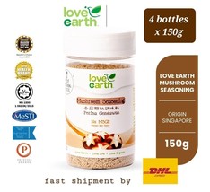 Love Earth NATURAL &amp; HEALTHY MUSHROOM SEASONING 150g - 4 bottles x 150g ... - £77.82 GBP