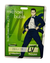Michael Buble To Be Loved 2013 Las Vegas Concert Tour Green Backstage Pass - $46.52
