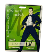 Michael Buble To Be Loved 2013 Las Vegas Concert Tour Green Backstage Pass - $46.52