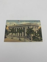 Vintage lithograph Open Air Post Office Ft. Meyers Florida City Of Palms... - £11.75 GBP