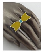 New Yellow Bow Shape Adjustable Ring - £6.22 GBP