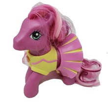 My Little Pony G3 2007 Cheerilee Pink W/ Flower &amp; Yellow &amp; Pink Outfit Toy - £15.15 GBP