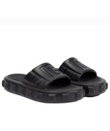 Balmain Mens Black Ari Rubber Slides Sandals US 11/12 EU 44/45 - £211.49 GBP