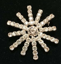 Estate Beautiful Stunning Large Starburst with 55 Rhinestones Brooch/Pin Perfect - £98.61 GBP