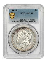 1884-S $1 PCGS AU50 - $458.33