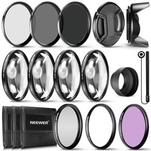 Neewer 77MM Lens Filter and Accessory Kit: UV CPL FLD Filters, Macro Close Up Fi - $69.99