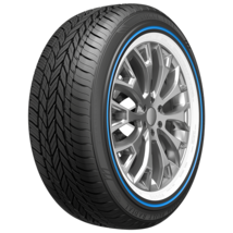 245/40R20 Vogue Tyre CUSTOM BUILT RADIAL BLUE STRIPE BLUE/WHITE 99V XL M+S - $423.93