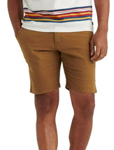 Lucky Brand Mens Buzzard Brown Linen Blend 9&quot; Flat Front Shorts, 33W (5822-9) - £46.14 GBP