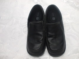 George Comfort  Black Leather Dress Shoes Size 3 Boys Heel To Toe 9.5 Inches  - $21.99