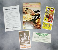 Vtg 1974 Oster Super Grill Cookbook Electric Griddle Trade Paperback &amp; Pamphlets - £11.86 GBP