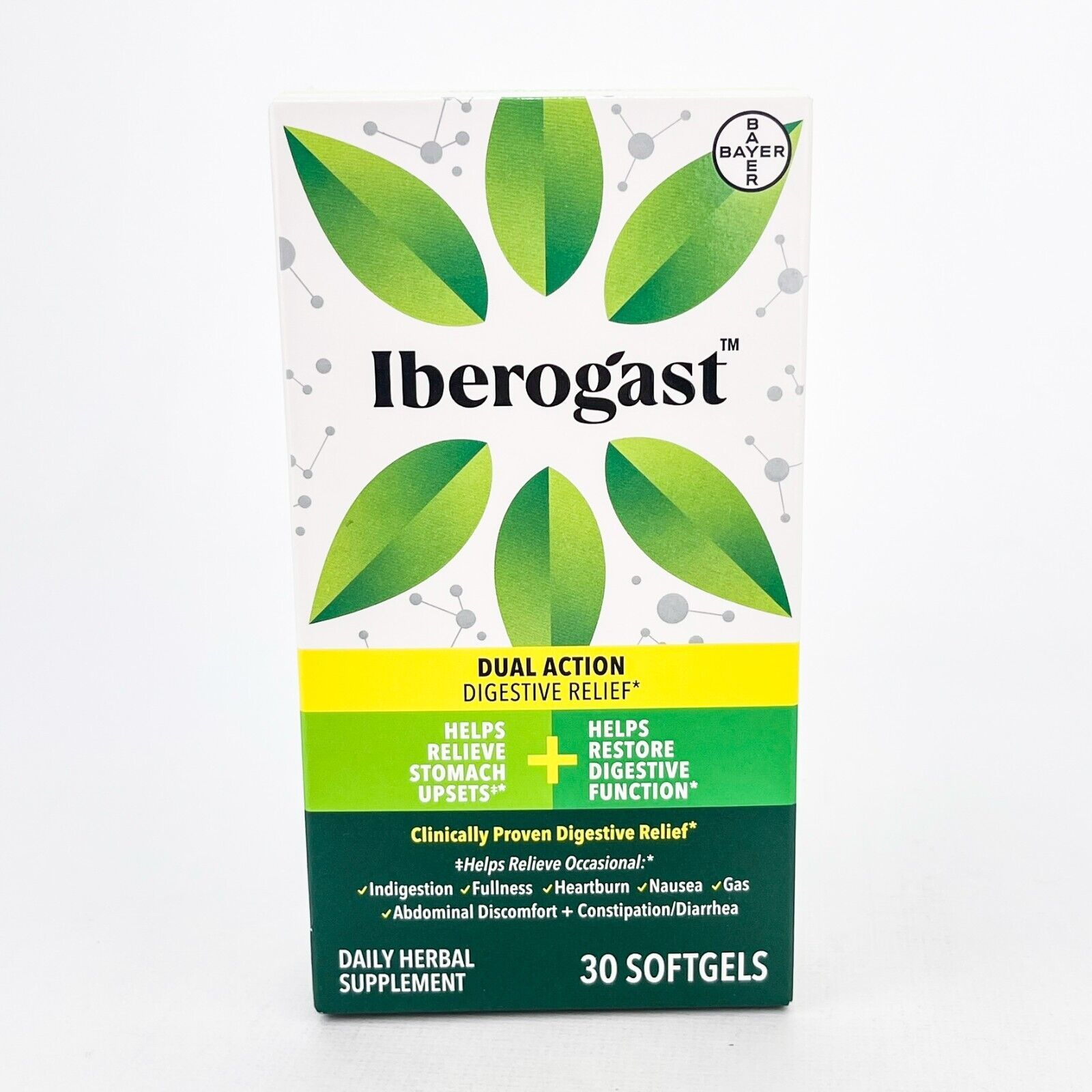 Iberogast Dual Action Digestive Relief Daily Herbal Supplement 30 Ct BB 9/25 - £14.42 GBP