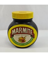 Marmite Coin Piggy Bank Plastic Jar Money Saver Vegetarian Yeast Extract... - £11.38 GBP