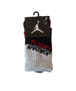 Air Jordan Flight High Crew Socks 2 Pairs Youth Sz 3Y-5Y New - $12.86