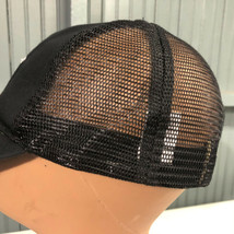 CAT Caterpillar Black Mesh Adjustable Baseball Hat Cap  - £12.90 GBP