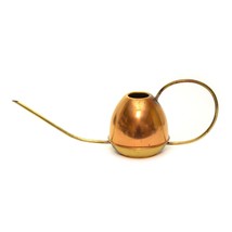 Vintage Solid Copper And Brass Tone Watering Can For Decoration Only - £13.96 GBP