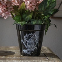 Wet Your Plants Skull Floral Watering Can Wicca Witch Flower Herbs Planter Pot - £19.91 GBP