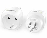 2 Pack Europe To Us Plug Adapter,European To Usa Adapter, American Outle... - $24.69