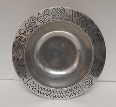 Wilton Pewter Armetale Reggae RWP Serving Salad Vegetable Bowl Southwest 10.5&quot; - £30.85 GBP