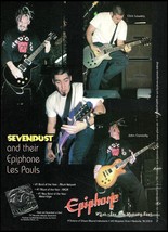 Sevendust John Connolly Clint Lowery 1997 Epiphone Les Paul guitar advertisement - £3.38 GBP