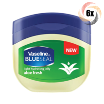 6x Jars Vaseline Blue Seal Aloe Fresh Nourishing Skin Petroleum Jelly | 1.75oz | - £12.77 GBP