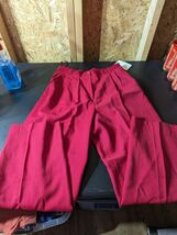 Preston and York red wool pants with polyester lining - $19.79
