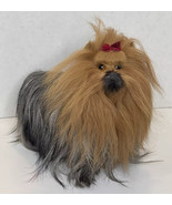 VTG Handmade Yorkshire Terrier Dog Animal w/Real Hair/Horse Hair? Life L... - £33.09 GBP
