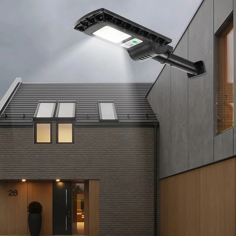 60W Solar Street Lamp 180LEDs High Brightness PIR Motion Sensor Control Outdoor  - £87.97 GBP