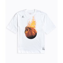 Jordan Mens Air Jordan Legacy AJ4 T-Shirt Size Large Color White - £35.09 GBP