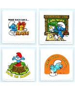 Vintage 80s Smurfs Stickers Lot Of 4 - $111.29 MXN