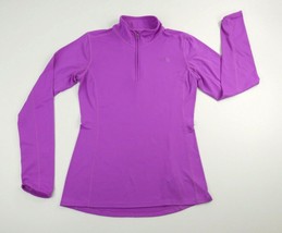 The North Face Purple Long Sleeve 1/4 Zip Active Performance Top Womens ... - £30.30 GBP