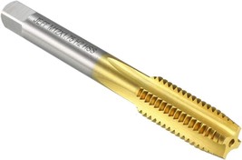 M12 X 1.75 H2 High Speed Steel Ti-Coated 4 Straight Flutes Thread Tapping Diy - £27.98 GBP