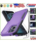 Lavender Heavy-Duty Shockproof Phone Case with Screen Protector &amp; Lanyard - $315.55 MXN