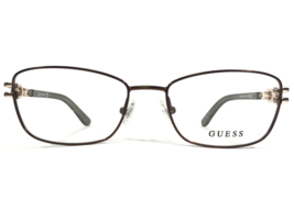 Guess Eyeglasses Frames GU2687 049 Brown Gold Cat Eye Sparkly Crystals 53-17-135 - £44.44 GBP