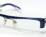 Shiseido SH-8036 3 Blau/Silber/Violett Brille Brillengestell 51-18-140 J... - $58.84