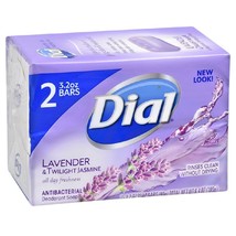 Dial Antibacterial Deodorant Soap- Lavender &amp; Twilight Jasmine- Rinses Clean wit - £15.97 GBP