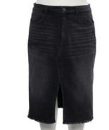 Womens Skirt Denim SO Black Distressed Stretch Jean Frayed Plus Size-siz... - £25.03 GBP