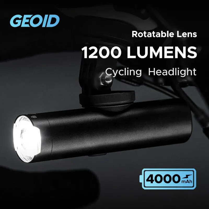 GEOID 800/1200 Lumen Bike Front Light Rotate Lens Waterproof Bicycle LED Light - £18.03 GBP+