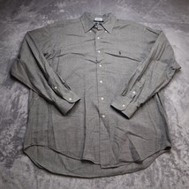 Ralph Lauren Blaire Shirt Mens L Charcoal Gray Long Sleeve Button Up Casual - $18.69