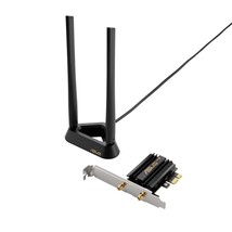 ASUS PCE-AXE59BT WiFi6 6E AX5400 PCI-E Adapter with 2 External Antennas and magn - £74.25 GBP