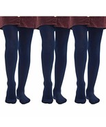 3 Girls Stockings Footed Tights Uniform Kids Toddler Ballet Dance Pantyh... - £31.44 GBP