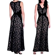 $498 Tadashi Shoji Lace + Pintuck Evening Gown 6 Petite Formal Dress Nav... - £126.73 GBP