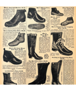 1901 River Boots Shoes Reproduction Advertisement Sears Fashion Footwear... - €17,04 EUR